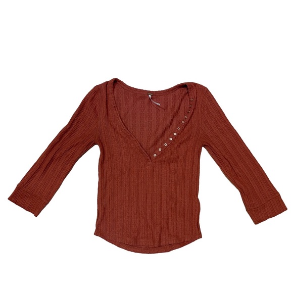 Free People knit henley top - Picture 2 of 4